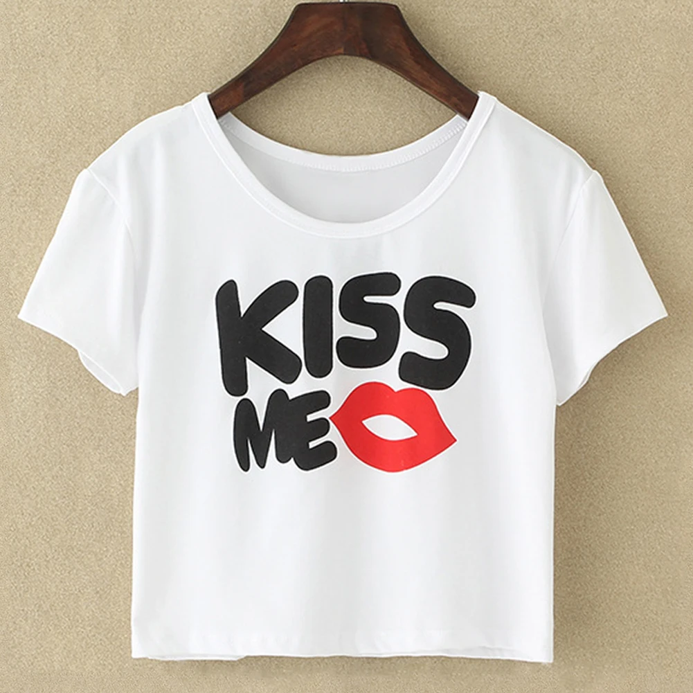 2018 милые модные стильные летние женские футболки с круглым вырезом и цветочным