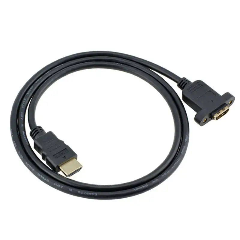 Высокоскоростной удлинитель Hdmi штекер гнездо провода с винтовой гайкой для
