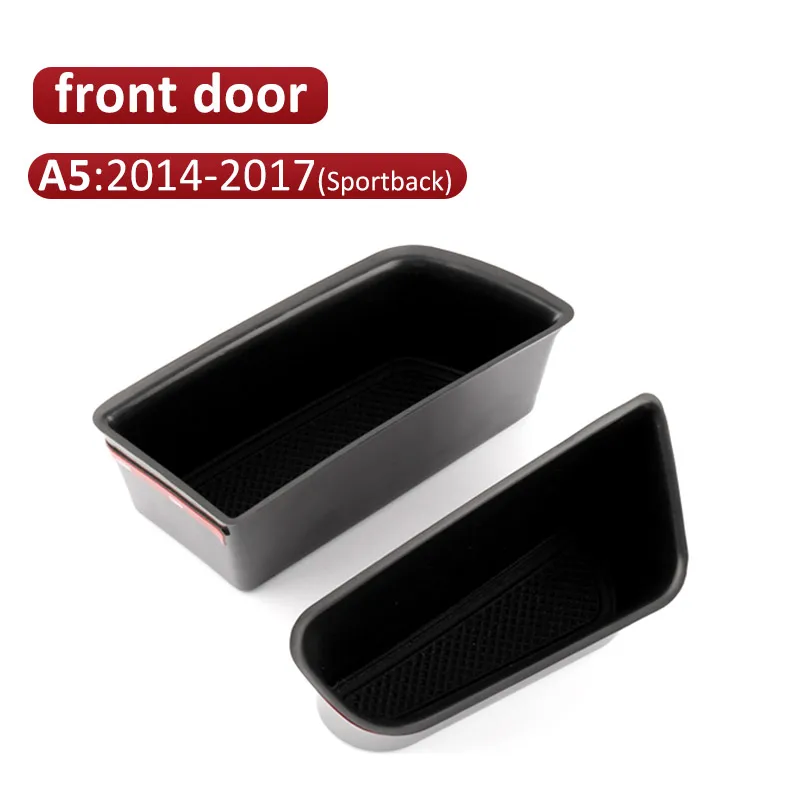 A5 Front door Автомобильный Органайзер, авто стиль, дверная ручка, подвесной держатель, коробка для хранения для Audi A3, 8 в, A4, B8, B9, A5, A6, C7, A7, Q5, Q7, аксессуары для интерьера - Название цвета: A5 Front door