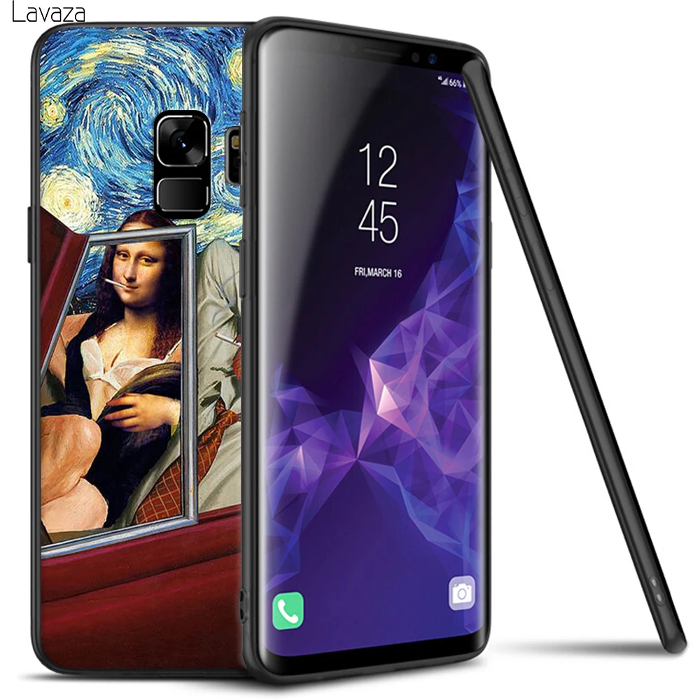 Мягкий чехол Lavaza Mona Lisa Art Для Galaxy A3 A5 2016 2017 A6 plus A7 A8 A9 J6 2018 A10 30 40 50 70 |