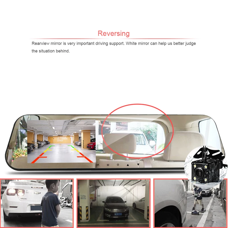 Видеорегистратор зеркало с двумя объективами видеорегистратор Эра dashcam full hd