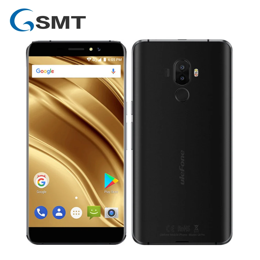 Ulefone S8 Pro Dual Rear Cameras Android 7.0 MTK6737 Quad Core 5.3''HD 13MP 2GB RAM 16GB ROM 3000mAh 4G LTE Mobile Phone | Мобильные