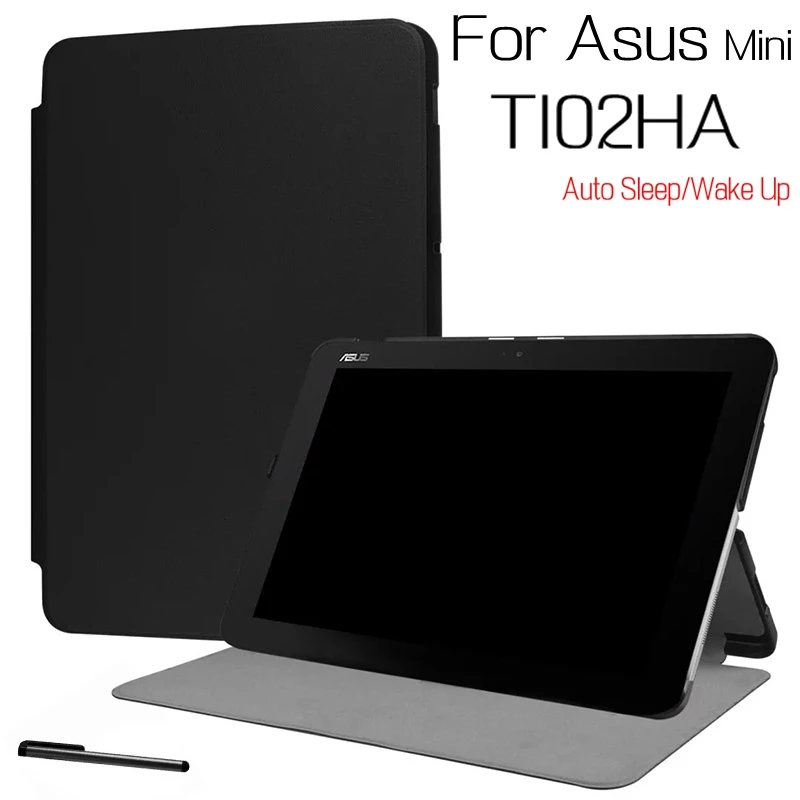 Новейший роскошный стенд смарт-чехол из полиуретановой кожи для Asus трансформер мини T102HA 10," планшет Funda чехол+ сенсорная ручка