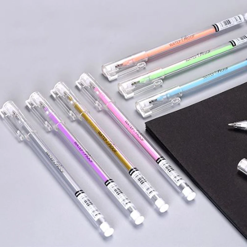 10pcs/Set Large-Capacity Water Chalk Water-Based Pen Highlighter Colorful Gradient Student Gift School Office Supplies | Канцтовары для