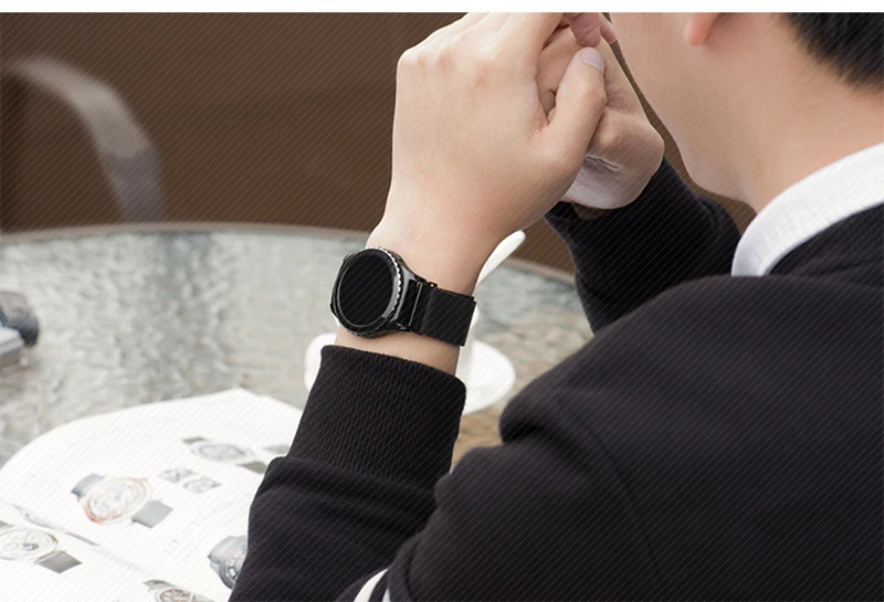 URVOI band для Samsung Galaxy Gear Sport S2 классический ремешок из нержавеющей стали с магнитной