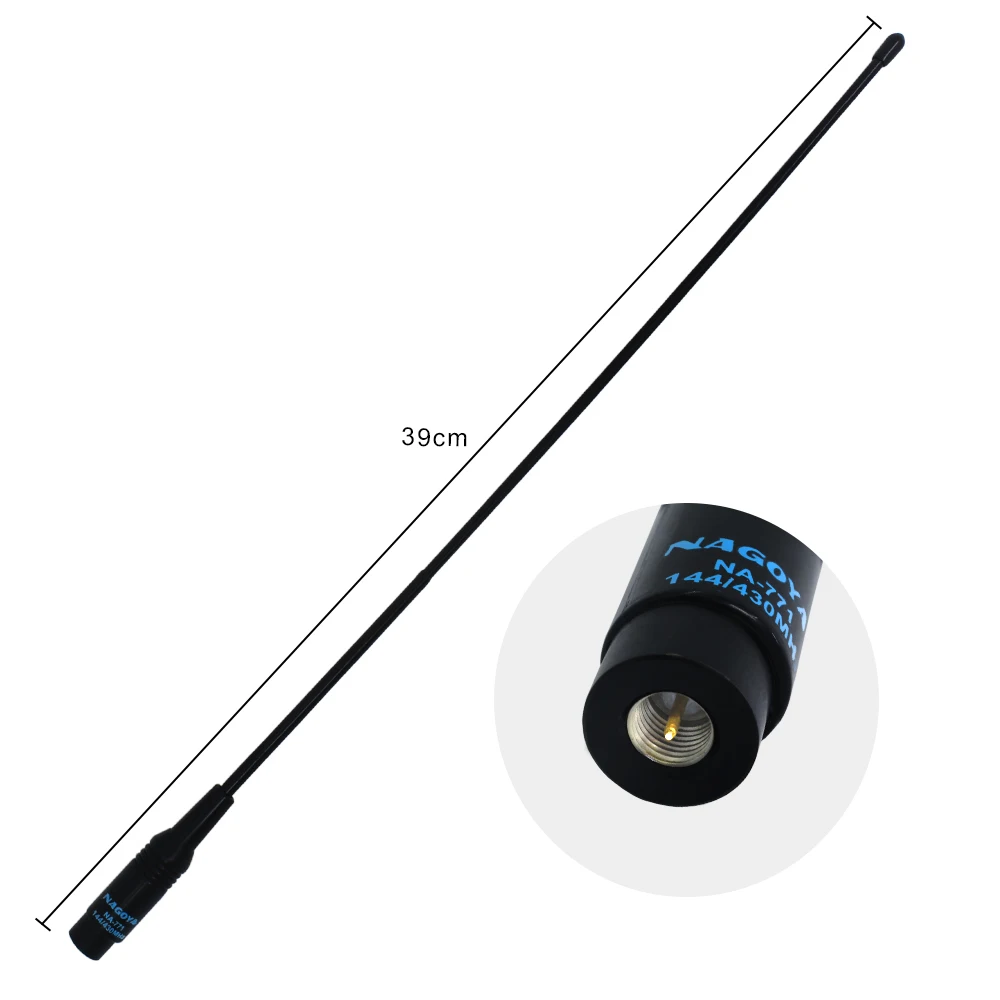 Оригинал Nagoya мягкая двухдиапазонная антенна для Baofeng Yaesu NA 771 144/430 МГц SMA M TYT 1 2 4