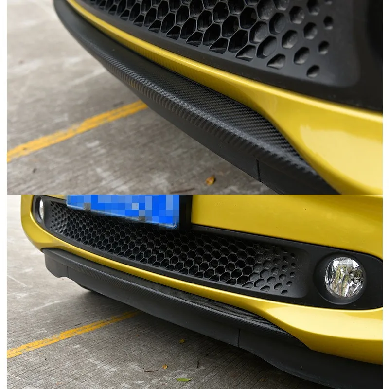 Наклейка на передний бампер из углеродного волокна для Smart forfour 2015 2016 2017 защитные