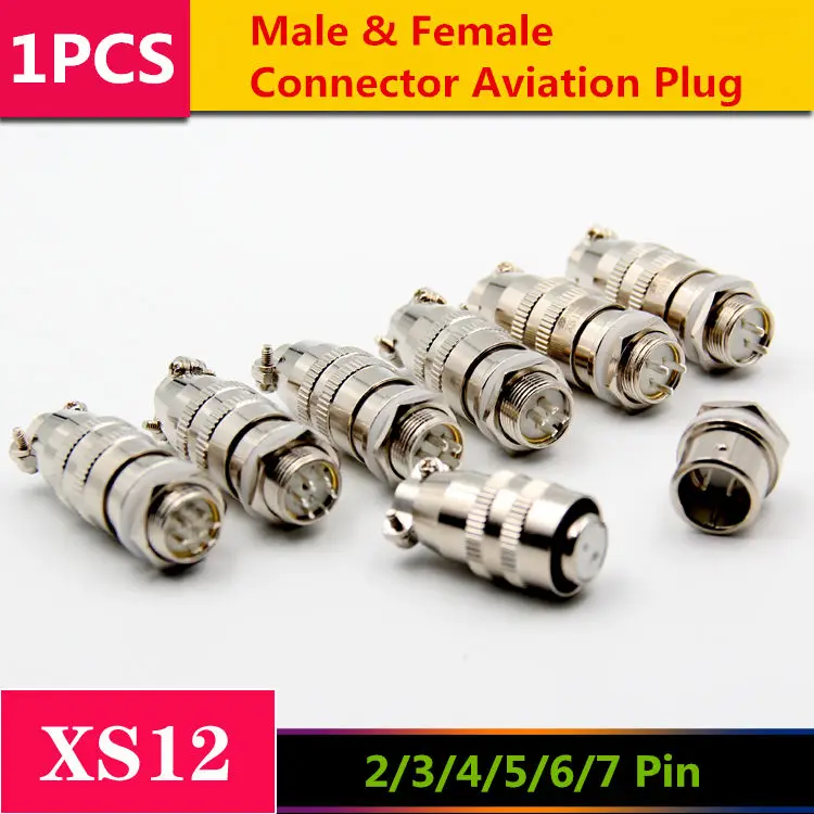 1 шт. AP006 XS12 серия 2/3/4/5/6/7 контактный штекерный и гнездовой разъем авиационный