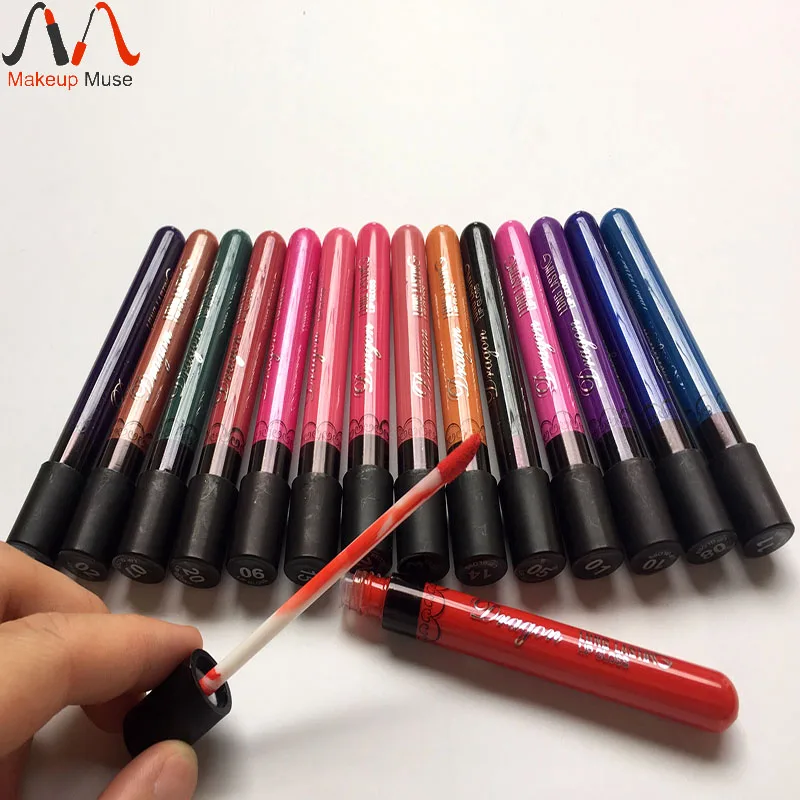 Высокого качества 28 Цвет комплект матовая помада бархат специальная красные