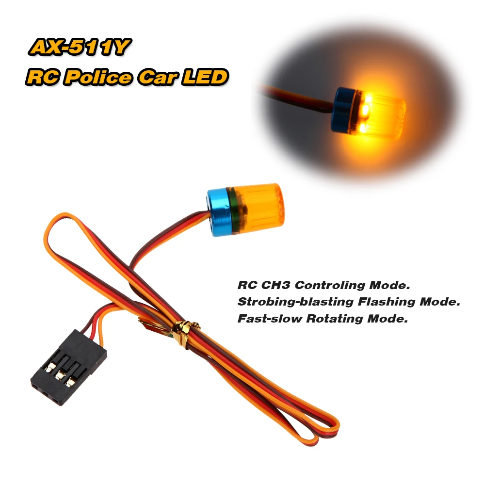 Новый AX 511BL RC Многофункциональный Круглый ультра яркий полицейский автомобиль