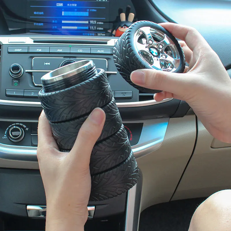 YRP 320 мл вакуумные колбы из нержавеющей стали в форме автомобильных шин