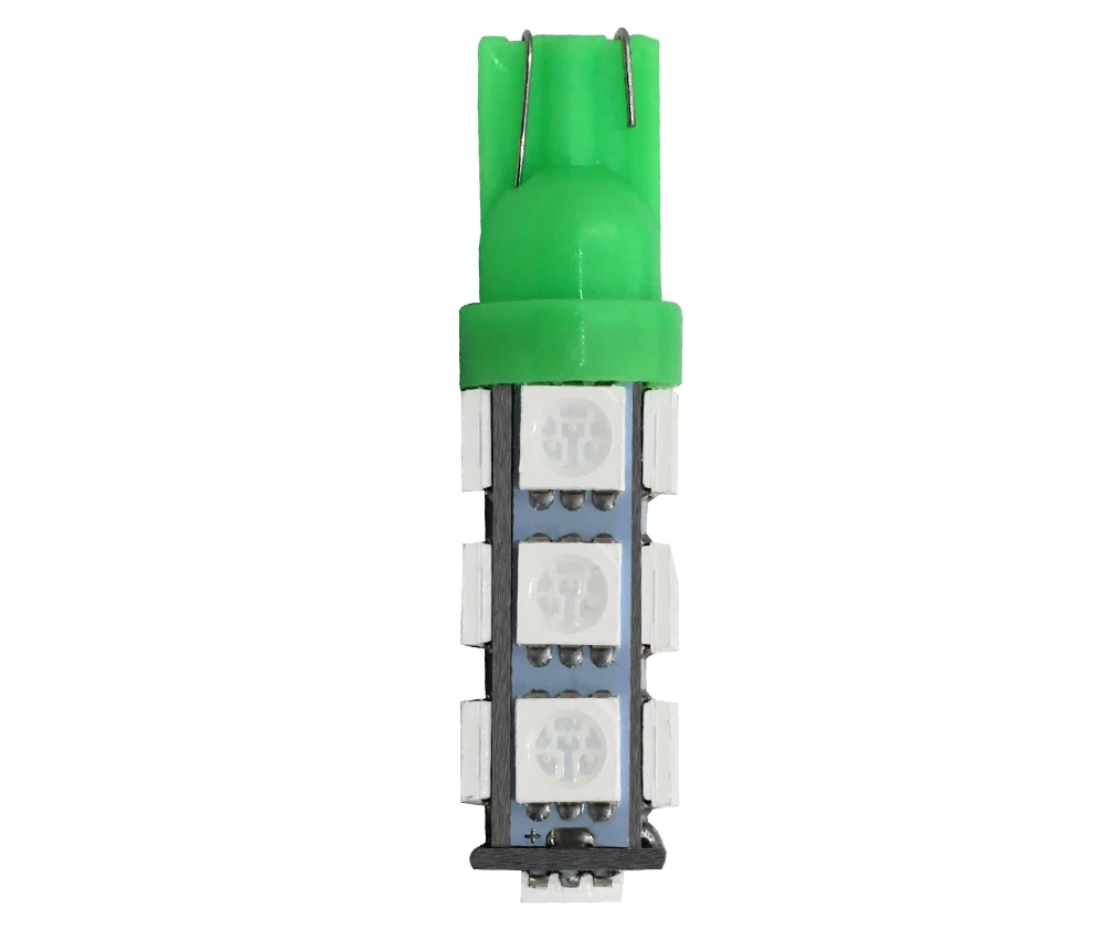 T10 13 SMD 5050 белый авто светодиодный Поворотники боковые светильник AC/DC 12V 13led 194 168 W5W Клин 13SMD лампы интерьерные светильники