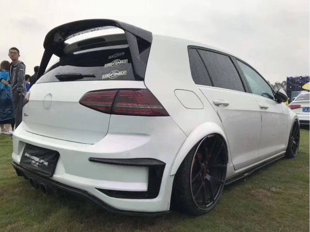 ABS Gloss Black Rear Wing Side Spoiler Lip for Volkswagen Golf 7 MK7 2014-2017 | Автомобили и мотоциклы