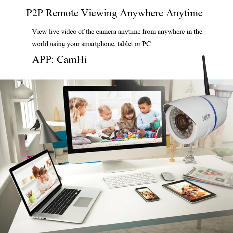 Беспроводная ip камера Evolylcam HD 1080P Wi Fi P2P Onvif 720P 960P CCTV с разъемом для карт Micro SD/TF CamHi