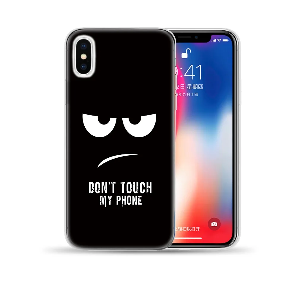ocean sea wave animal lion dont touch my phone soft tpu case for coque iphone 5 5s se 6 6s 7 8 plus x xs max xr silicone cover free global shipping