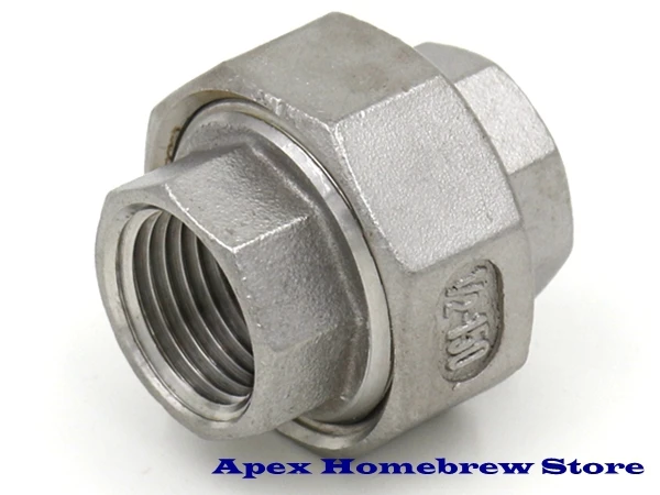 1/2 NPT Union нержавеющая сталь 304 гнездовой оборудование для домашнего пивоварения |