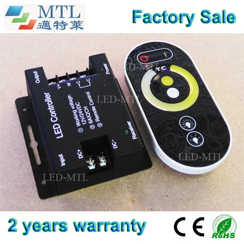 

CCT controller touch remote, CT LED controller, 12-24V / 12A, 5 pcs/lot, for color temperature LED strip, factory wholesale