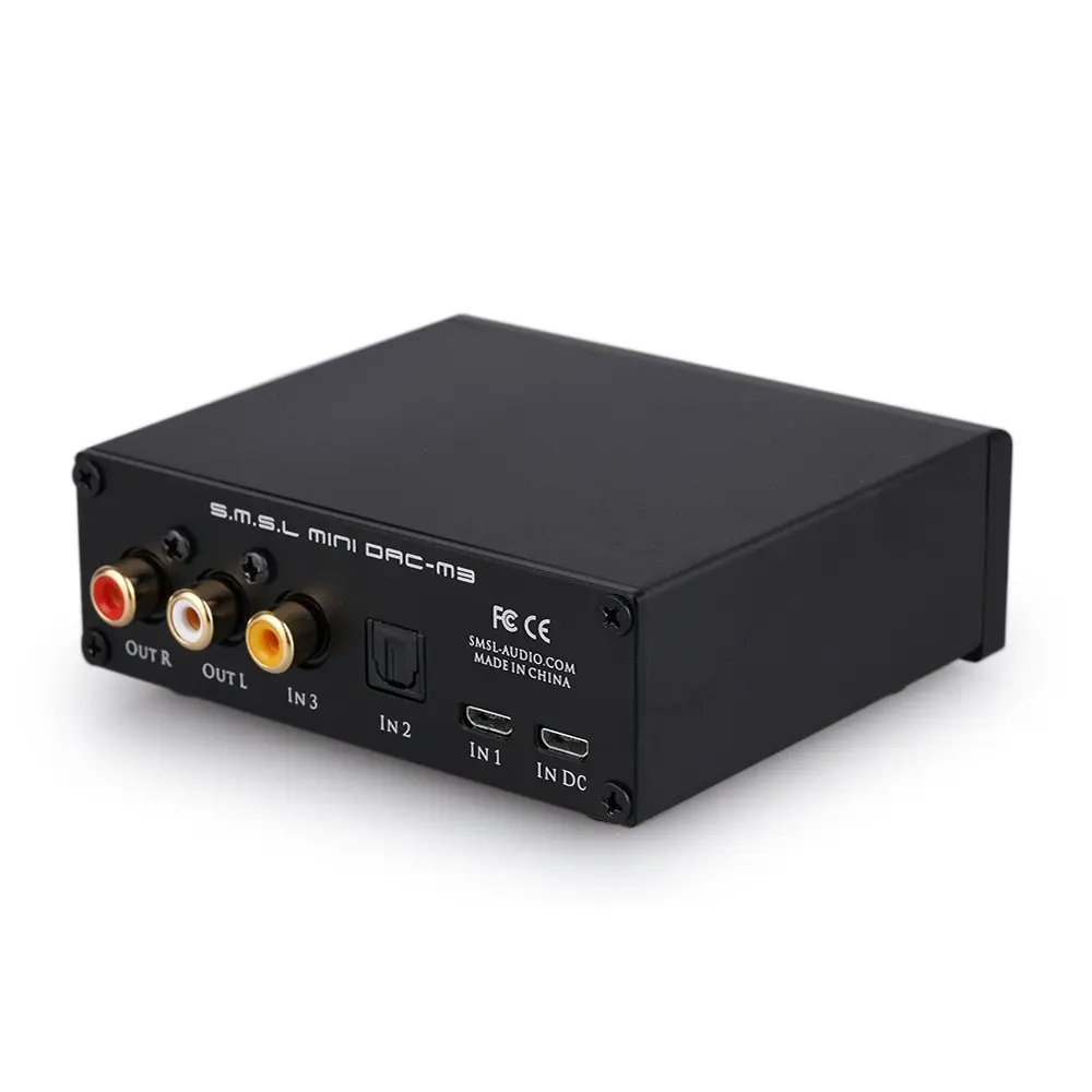 SMSL M3 USB DAC AMP Многофункциональный оптический коаксиальный усилитель для наушников Портативный USB питание аудио декодер портативный DAC конвертер