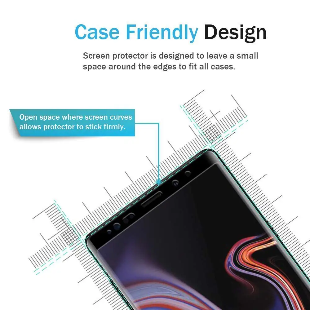 Защитная пленка для экрана Samsung S8 S9 Plus 3d полное изогнутое закаленное стекло Galaxy