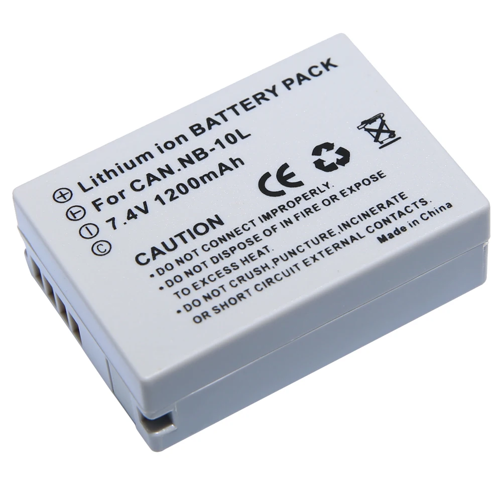 Аккумуляторная батарея 7 4 В NB 10L NB10L Аккумулятор для камеры + ЖК USB зарядное