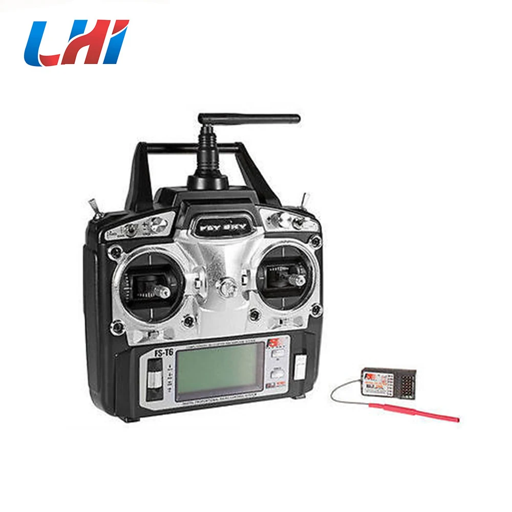 FlySky FS T6 2 4G 6CH TX RX R6B радиоуправляемая приемная система для qav250 h280 qav280 h220|flysky fs-t6|radio