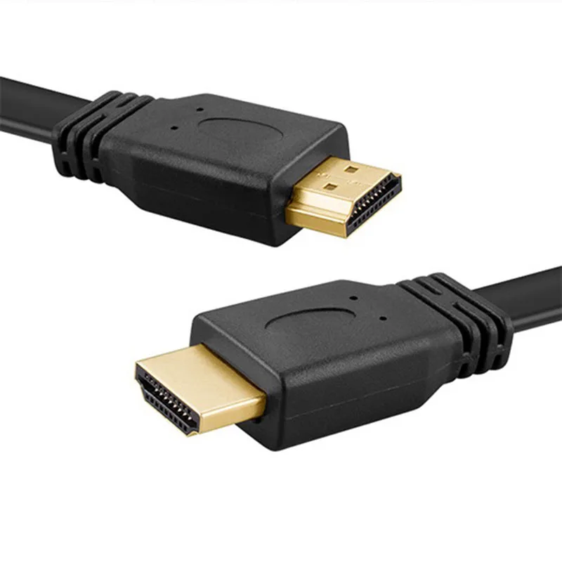 Высокое качество Full HD HDMI кабель Поддержка 3D штекер плоский Шнур для аудио видео