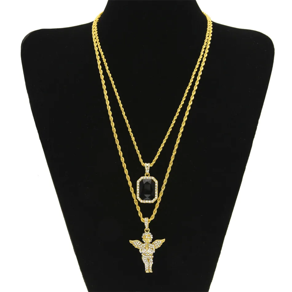 Мужские украшения UWIN набор украшений в стиле хип хоп микро квадратные кристаллы