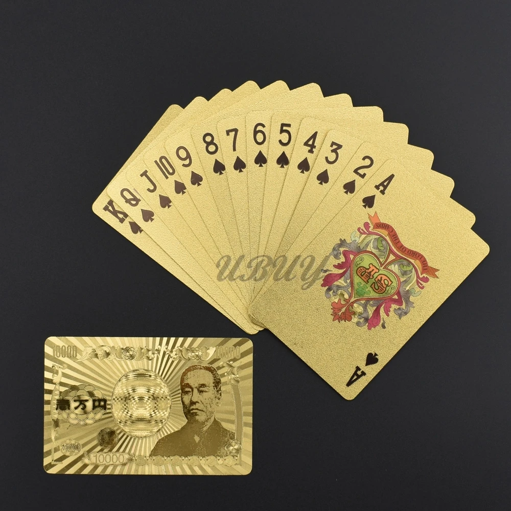 

UBUY Gold Playing Card 10000JPY Design for Souvenir