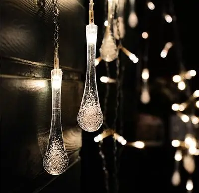 Тёплый белый Coversage Lucine Luces Led Navidad сказочные гирлянды свадебные занавески Guirlande Lumineuse Cortina светодиодные гирлянды Decorativas - Испускаемый цвет: Тёплый белый