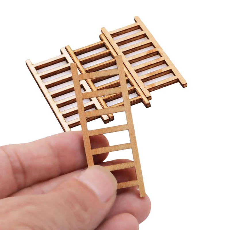 3 шт. Милая Мини деревянная лестница украшение дома миниатюрное рукоделие DIY