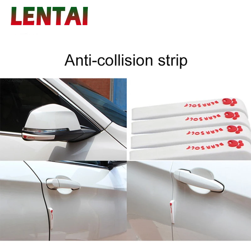 

OVERE 6Pcs Car door Protect stickers Auto mirror Anti-scratch For Seat Leon Ibiza Renault Duster Megane 2 Logan Captur Clio