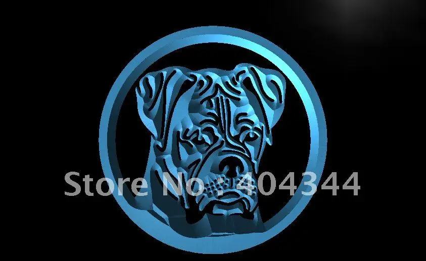 

LB657- Boxer Dog Pet Animals Display Light Sign home decor crafts