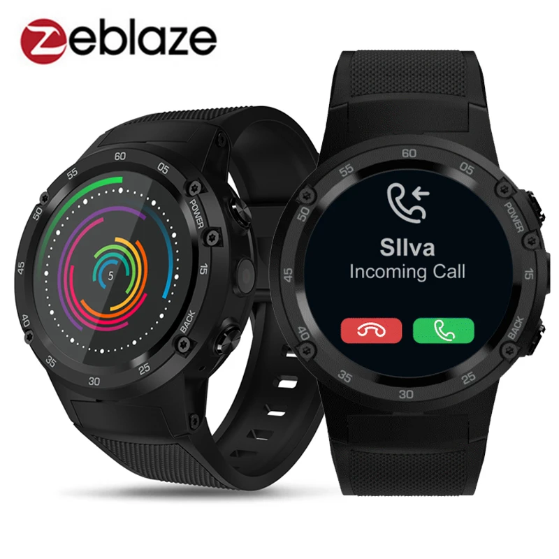 Zeblaze Thor 4 4G S LTE gps WiFi Android Смарт часы Flapship 1 Гб + 16 5Мп камера фитнес трекер умные
