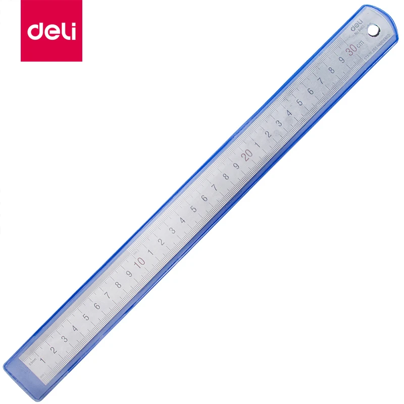 Deli 1 шт. металлическая линейка 30 см прямая Линейка из нержавеющей стали