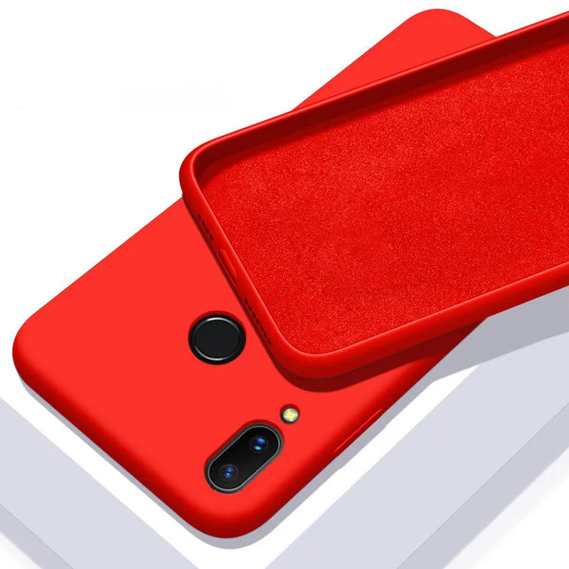Red Чехол Raugee для Realme 3 Pro Чехол-бампер противоударный жидкий силиконовый чехол-накладка для OPPO Realme 3 Realme3 Pro X Lite прочный Чехол - Цвет: Red