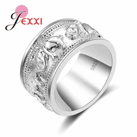 wholesale price new arrivel neutral design 925 sterling silver vintage punk rock rings for women and men