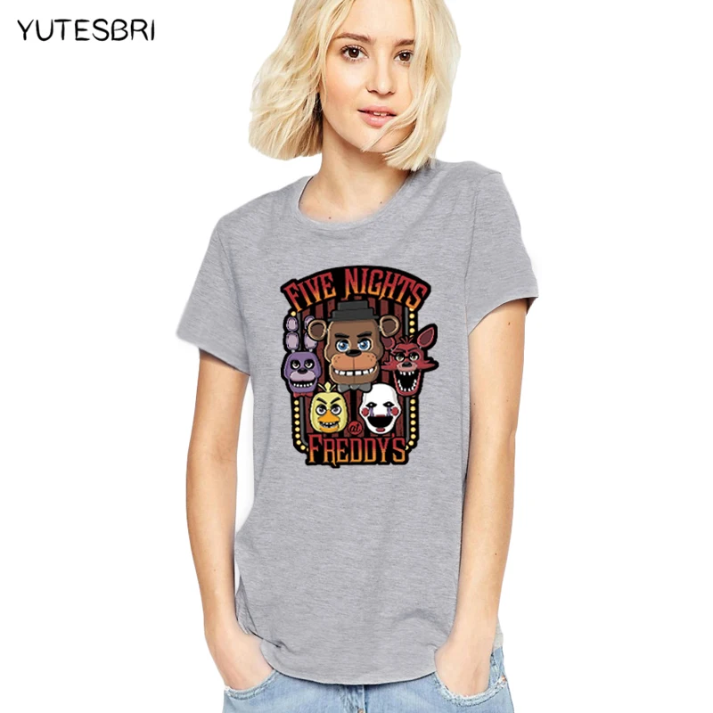 Повседневная футболка летний топ Five Nights at Freddy's fnaf модная брендовая одежда в