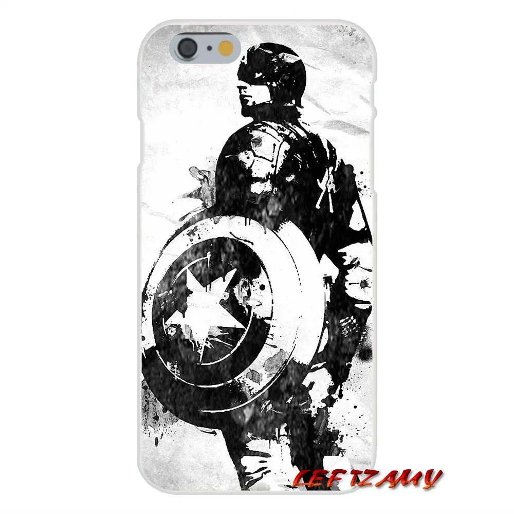 Для iPhone X XR XS MAX 4 4S 5 5S 5C SE 6 6S 7 8 Plus Аксессуары чехлы для телефонов Чехлы Chris Evans Captain