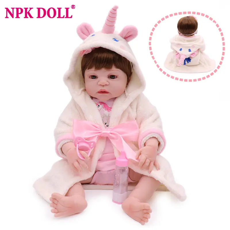 NPKDOLL полностью виниловая кукла для новорожденных 55 см реалистичные куклы