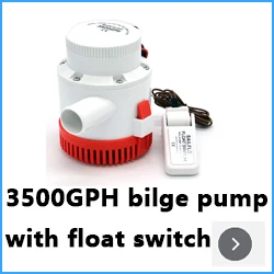 Большой поток dc 12 v/24 v Трюмный насос 3500GPH Электрический водяной насос для Аксессуары для лодок marin, погружной водяной насос для лодки