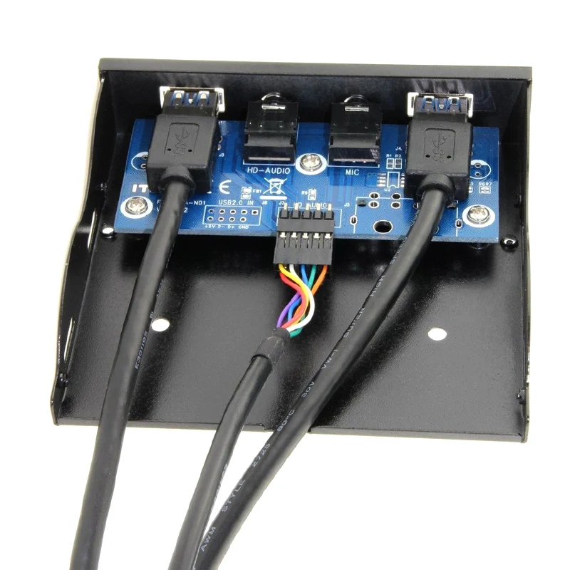 Новинка металлическая передняя панель E-SDS USB 3 0 2 порта 5 дюйма с 1 HD аудио Outpu DOM668 |