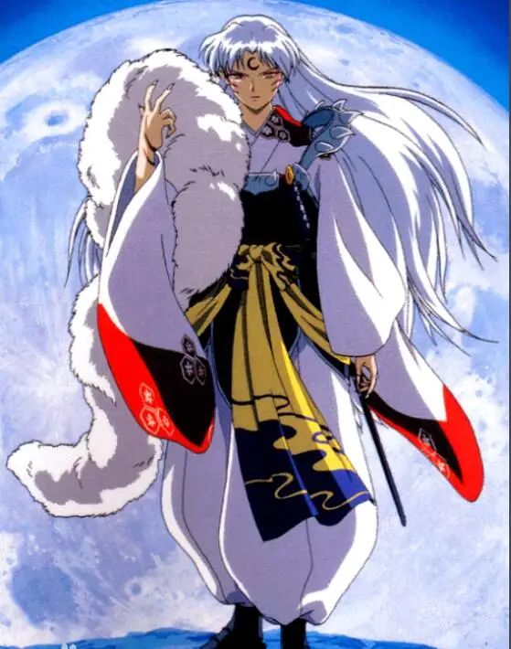 Аниме Inuyasha Sesshoumaru Косплей Костюм с хвостом | Тематическая одежда и униформа