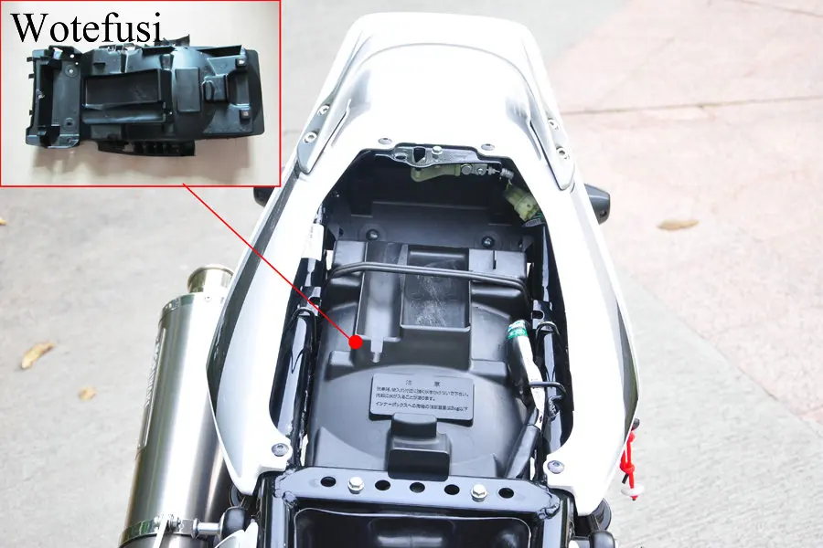 Wotefusi задний хвост под сиденье крышка лоток База хранения инструментов для Honda CB400