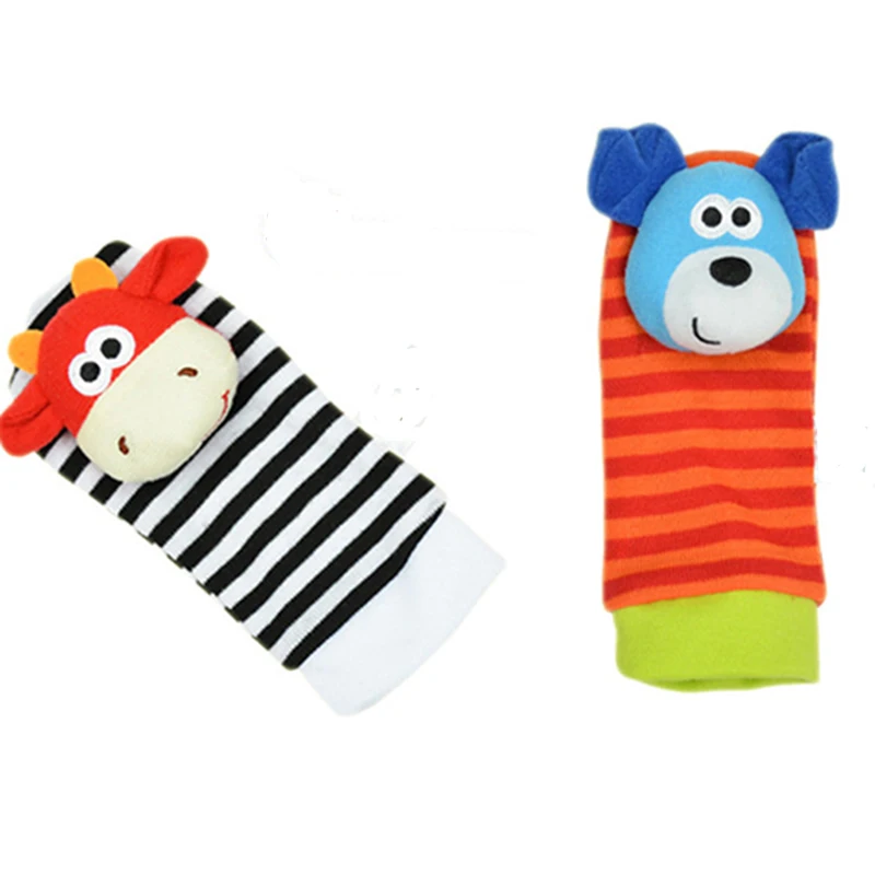 1 предмет мягкие детские погремушки животные из мультфильма плюшевые носки для