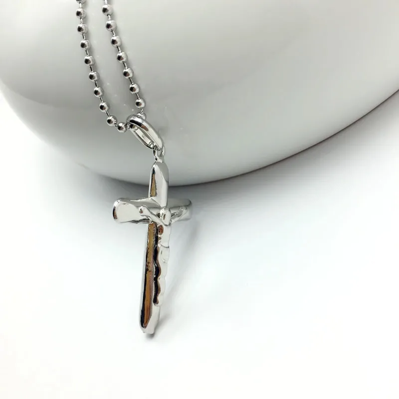 Fashion Trendy Stainless Steel Simple Little Cross Pendant Necklace For men or women jewelry 2019 4 colors Best Gift | Украшения и