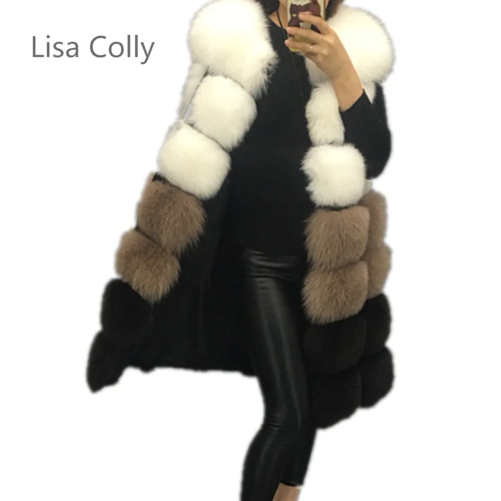 

Lisa Colly New Fashion winter women's fur vest coat Warm long vests fur vests Women faux fur vest coat outerwear jacket