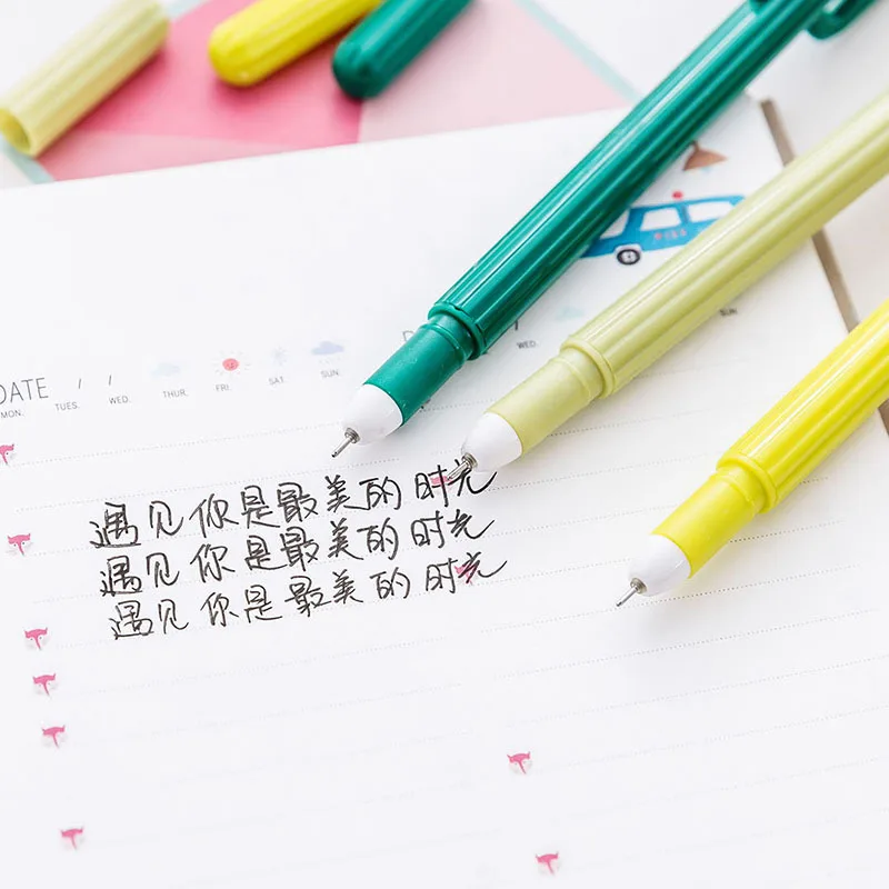 Korean Stationery Personality Creative modelling Cactus Neutral Pen students Stationery supplies 0.5 full Needle Pen