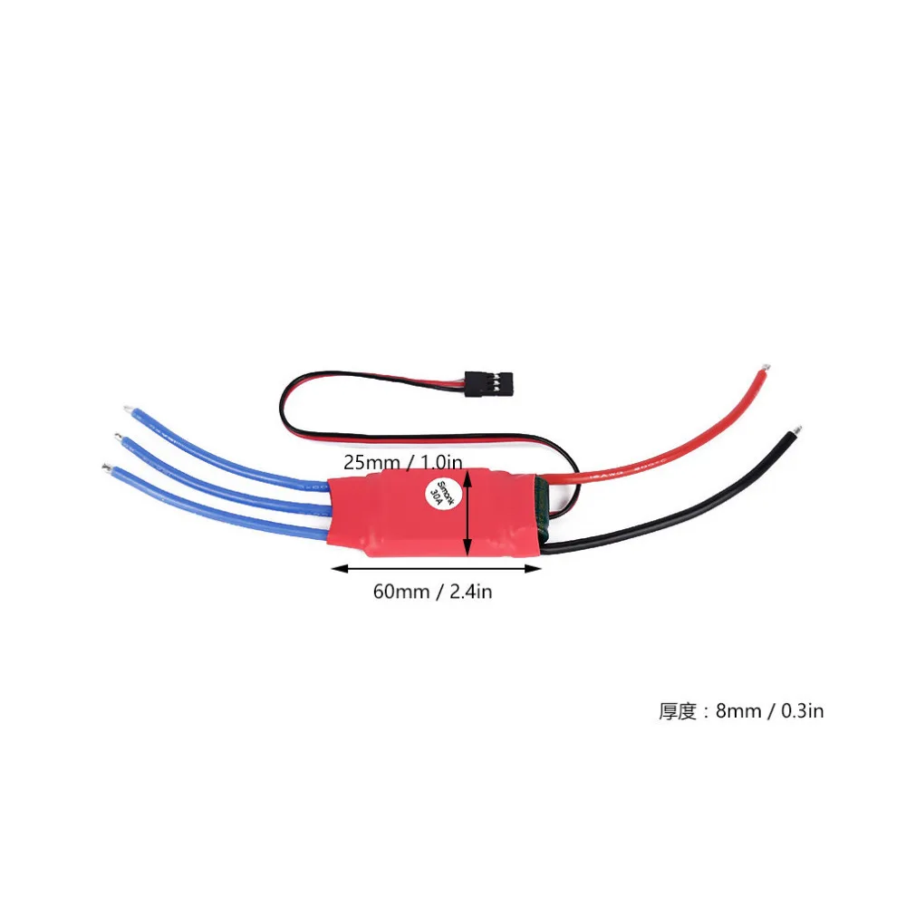 Игрушки 30AMP 30A Simonk Микропрограмма бесщеточный ESC ж/3А 5В BEC для квадромультикоптера