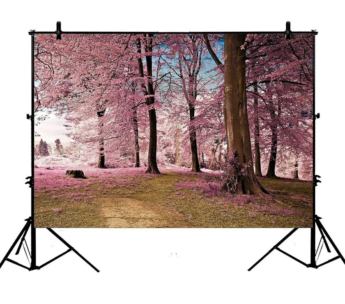 5x7ft натуральный парк вишневый цвет полное цветение земли Свадьба полиэстер фото