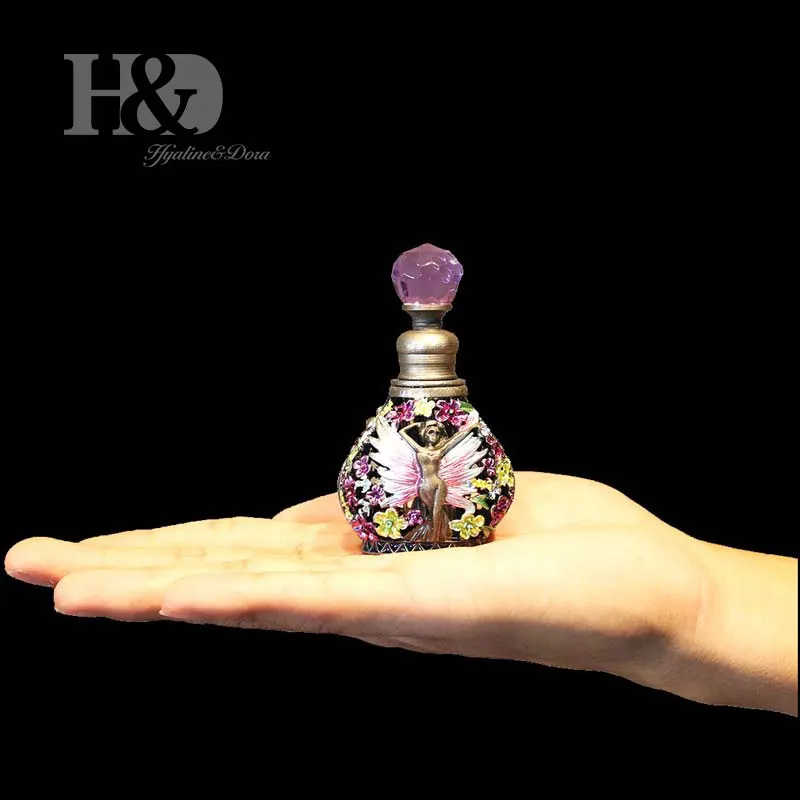 H & D 6 мл мини винтажный Ангел пустая многоразовая бутылка для духов античное